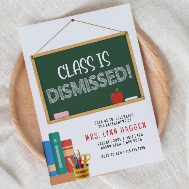 Retirement Party, Teacher, Schools out Einladung (Von Creator hochgeladen)