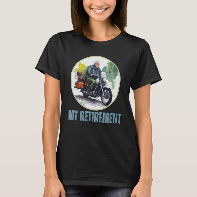 Retirement Plan Biker Motorbike  Retired Men T-Shirt (Vorderseite)