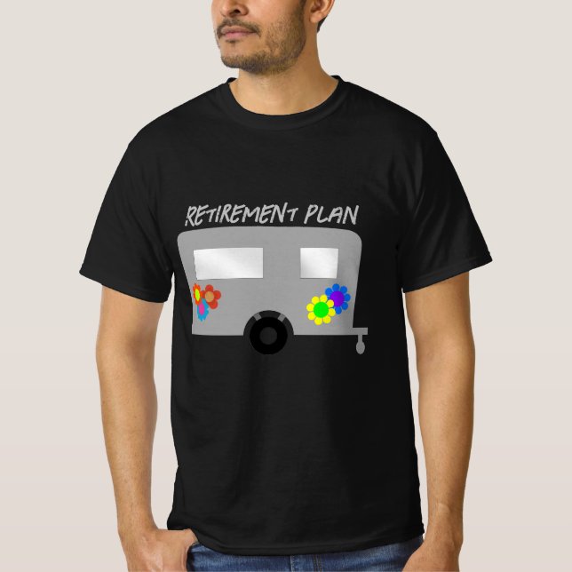 Retirement Plan Hippie Trailer T-Shirt (Vorderseite)