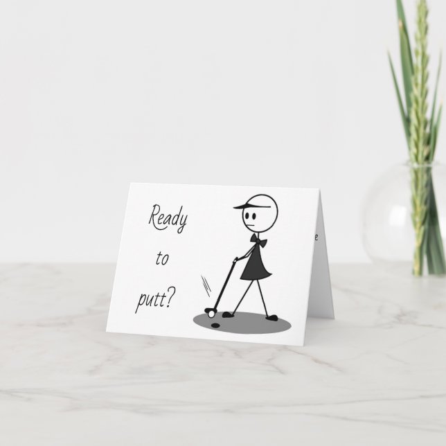 **RETIREMENT** PUTT ALLES, WAS DU WILL AUF JETZT!! KARTE (Vorderseite)