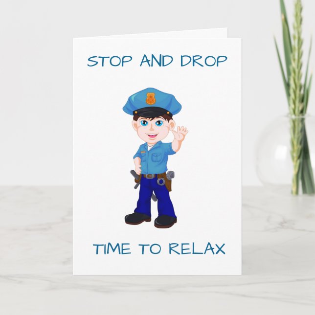 **RETIREMENT** STOP DROP RELAX RETIREMENT REGELN!! KARTE (Vorderseite)