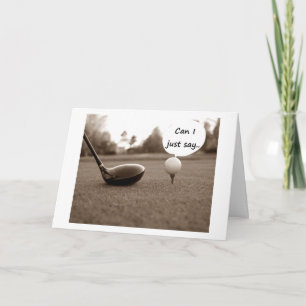 RETIREMENT-WÜNSCHE/GLÜCKWÜNSCHE ZUM GOLFER KARTE