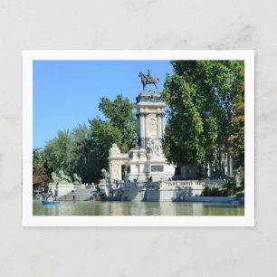 Retiro Park, Madrid, Spanien Postkarte
