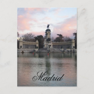 Retiro Park, Madrid, Spanien Postkarte