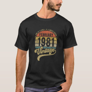 Reto 41. Geburtstag, 41 Jahre alt Geboren im Febru T-Shirt
