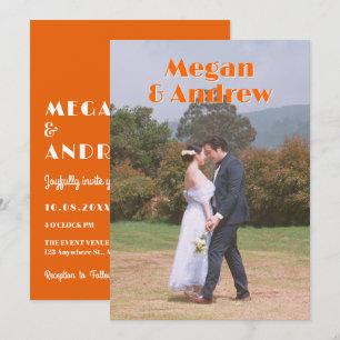 Reto Hochzeit Foto Einladung
