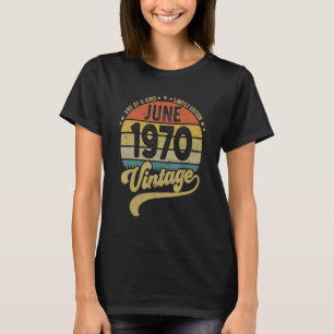 Reto Vintag 52. Geburtstag 52 Jahre alt Geboren in T-Shirt