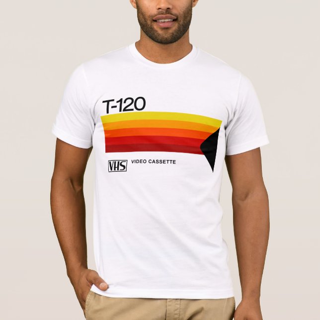 Retrhomage Series 80er T-120 VHS T-Shirt (Vorderseite)