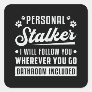 Retriever Bad inbegriffen Hund Lover Welpe Funny Quadratischer Aufkleber