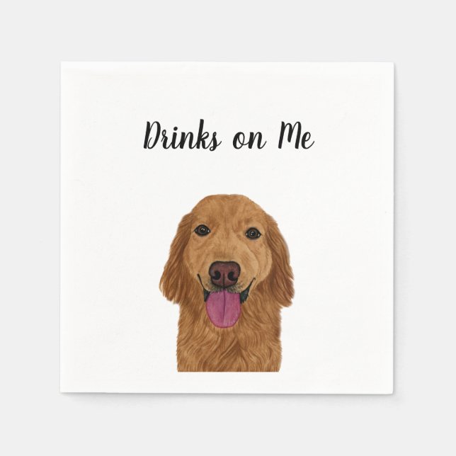 Retriever Cocktail Napkins Serviette (Vorderseite)