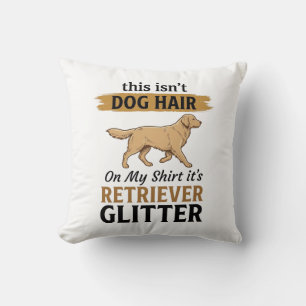 Retriever Glitter Lustiger Hunde Liebhaber Vintage Kissen