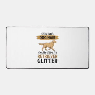 Retriever Glitter Lustiger Hunde Liebhaber Vintage Schreibtischunterlage