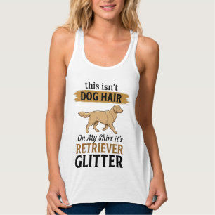 Retriever Glitter Lustiger Hunde Liebhaber Vintage Tank Top