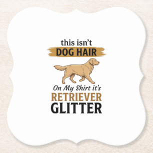 Retriever Glitter Lustiger Hunde Liebhaber Vintage Untersetzer