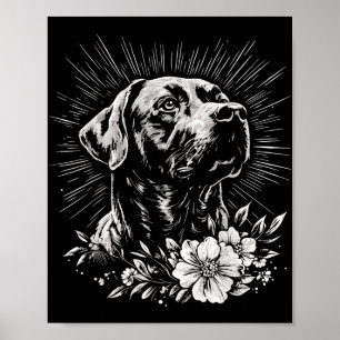 Retriever Hund Lover Tattoo Style _1 Poster