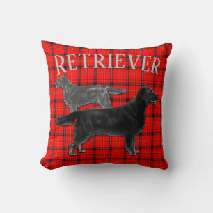 Retriever-Hunde auf Karo Kissen