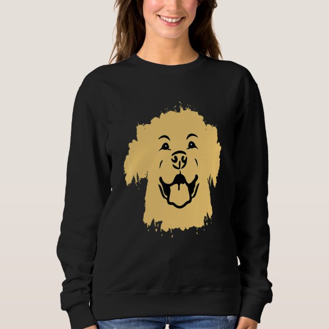 Retriever Labrador   Owner Happy Face Dog Lab Sweatshirt (Vorderseite)