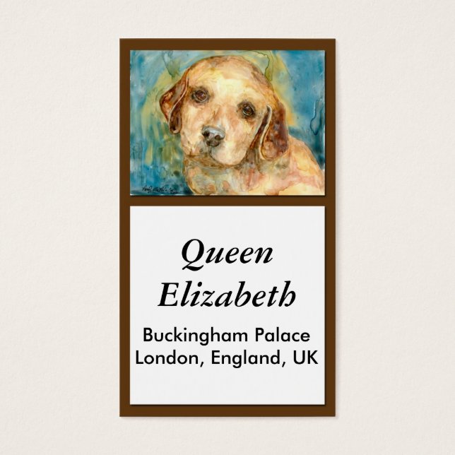 Retriever Puppy Biz Card (Vorderseite)