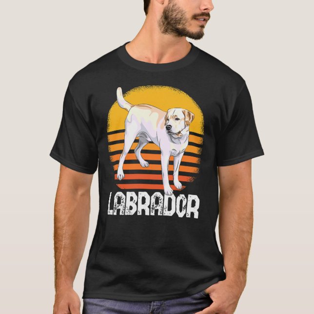 Retriever Vintag Hund 155 T-Shirt (Vorderseite)