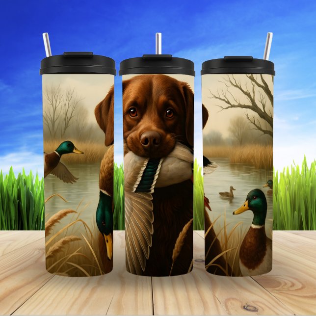 Retriever's Proud Duck Retrieve Thermosbecher (Von Creator hochgeladen)