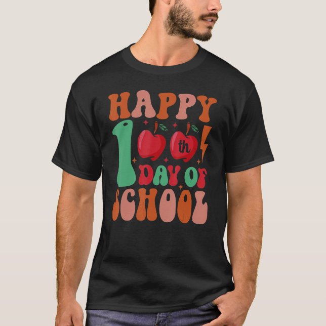 Retro 100. Schullehrer Kinder Kinderhapp T-Shirt (Vorderseite)