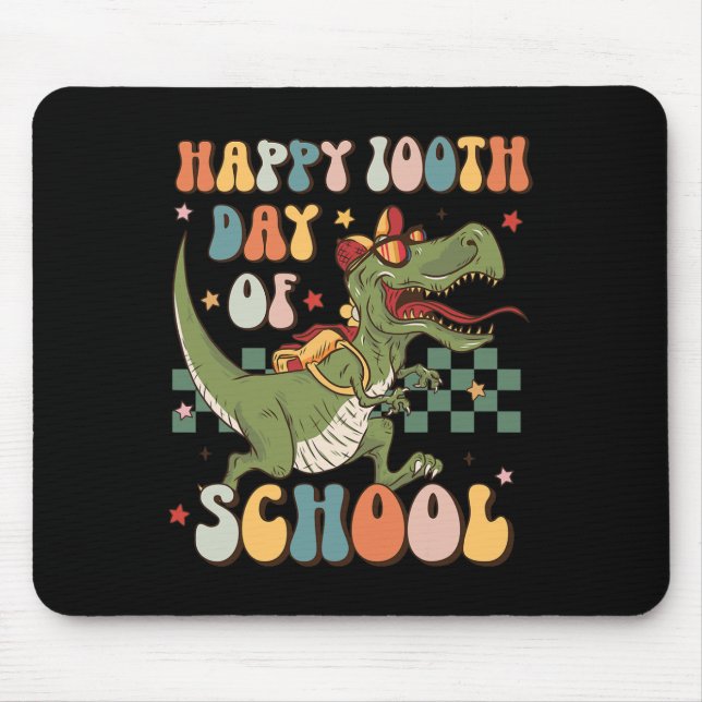 Retro 100. Schultag 100 Schultage Niedlich Mousepad (Vorne)