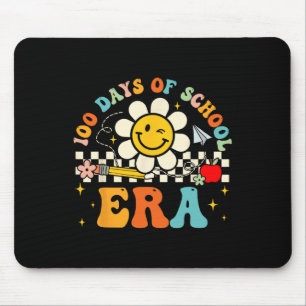 Retro 100. Schultag Lehrer Kind 100 Tage Schule Mousepad