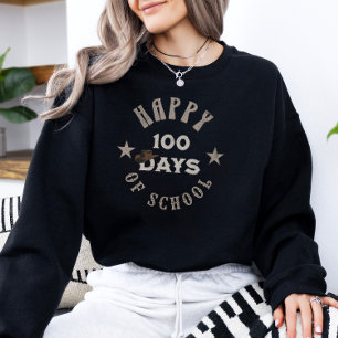 Retro 100 Tage der Schule Country Cowboy Hat Sweatshirt