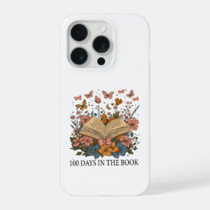 Retro 100 Tage Schule Blumen Schmetterling Thema iPhone 15 Pro Hülle