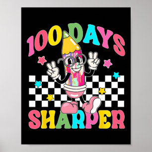 Retro 100 Tage Sharper Little Stift 100. Tag Poster