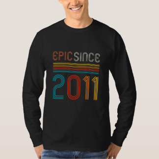 Retro 11. Geburtstag Epic Seit 2011 T-Shirt
