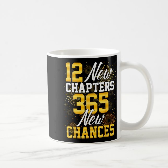 Retro 12 New Chapters 365 New Chances Happy New Ye Kaffeetasse (Rechts)
