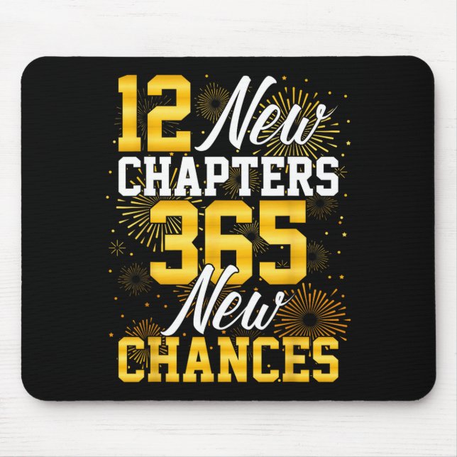 Retro 12 New Chapters 365 New Chances Happy New Ye Mousepad (Vorne)