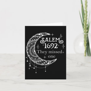 Retro 1692 Sie übersahen eine Hexe Salem 1692 Hall Karte