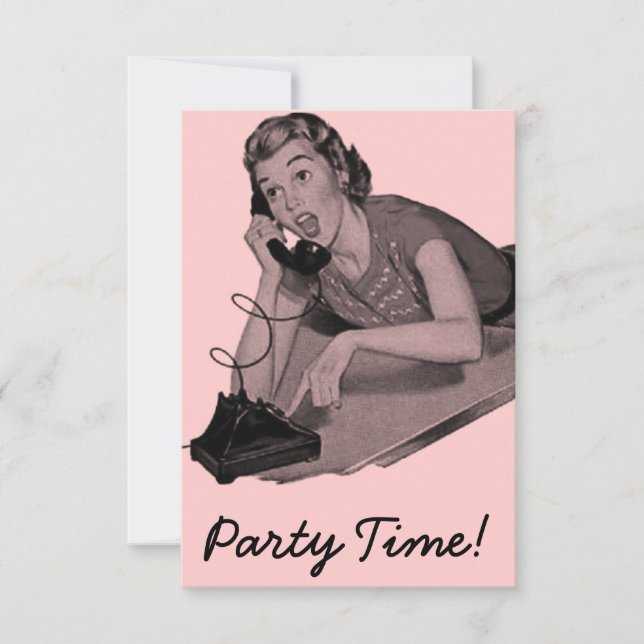 Retro 16. Geburtstagsparty Einladung (Vorderseite)