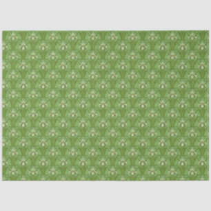 Retro 1880er Viktorianisch Emerald Green Irises Pr Seidenpapier
