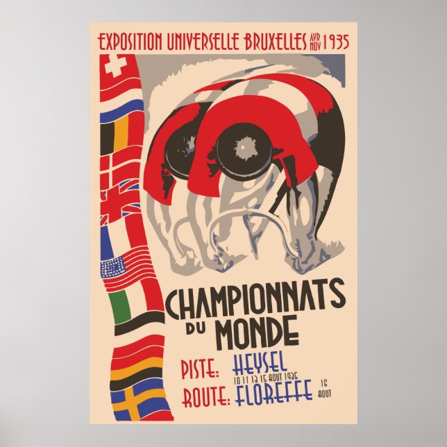 Retro 1930er Deko Design Cycling (Vorne)