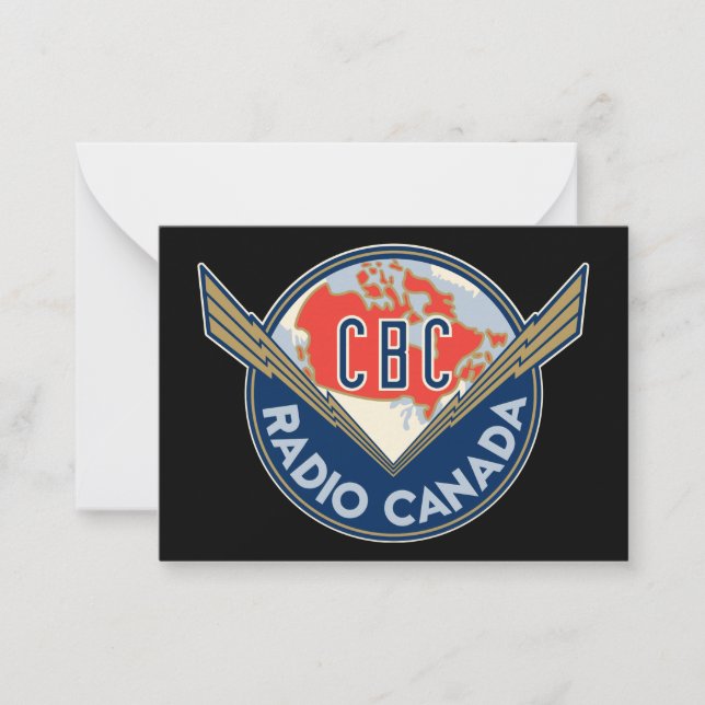 Retro 1940-1958 mitteilungskarte (Vorderseite)