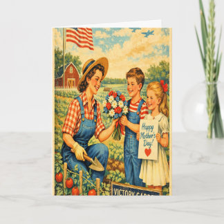Retro 1940s Style Mother's Day Card Karte