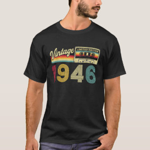 Retro 1946 Vintage Geschenk Geboren 1946 Klassiker T-Shirt