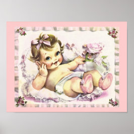 Retro 1950er Baby Poster