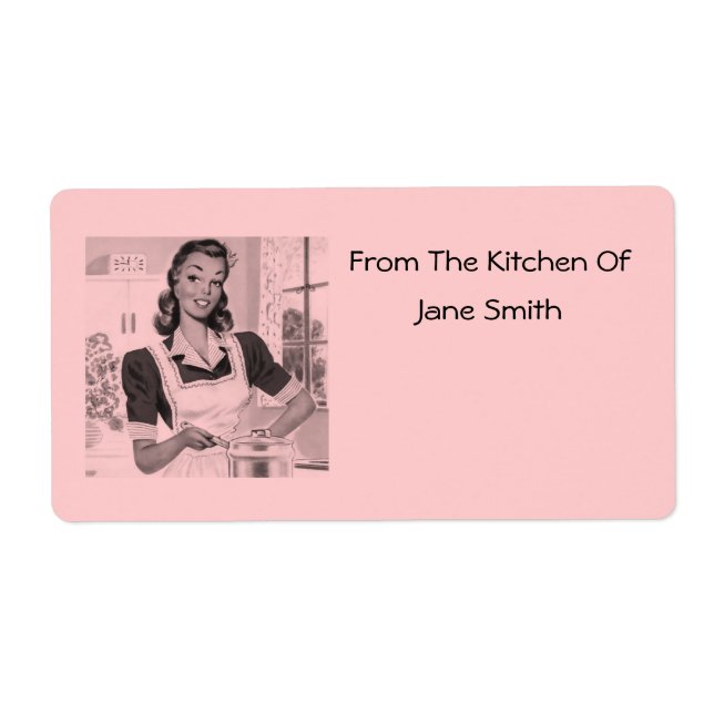 Retro 1950er Cook Kitchen Labels (Vorne)