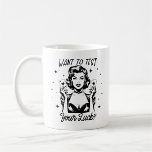 Retro 1950er Glam Girl Funny Sarcastic Zitat Kaffeetasse