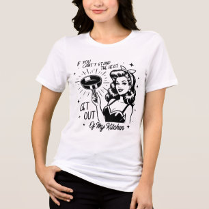 Retro 1950er Glam Girl Funny Sarcastic Zitat Tri-Blend Shirt