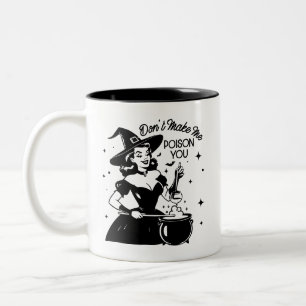 Retro 1950er Glam Girl Funny Sarcastic Zitat Zweifarbige Tasse