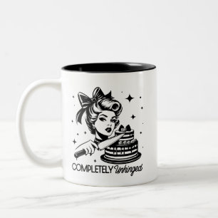 Retro 1950er Glam Girl Funny Sarcastic Zitat Zweifarbige Tasse