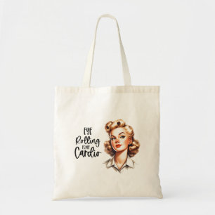 Retro 1950er Glamour-Girl lustiger sarkastischer S Tragetasche