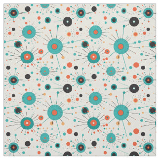 Retro 1950er Jahre Atomic Stoff