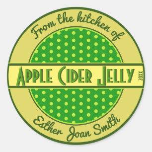 Retro-1950er-Jahre-Label für selbstgebackene Leben Runder Aufkleber