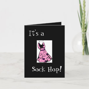 Retro 1950s Sock Hop Einladung